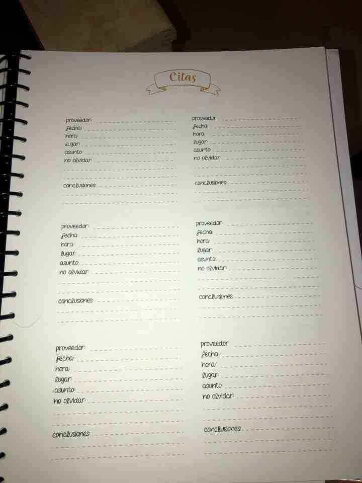 Agenda para Novias - 5