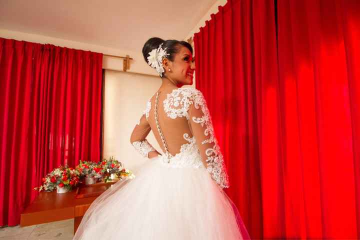 Velo para vestido corte de sirena - 1