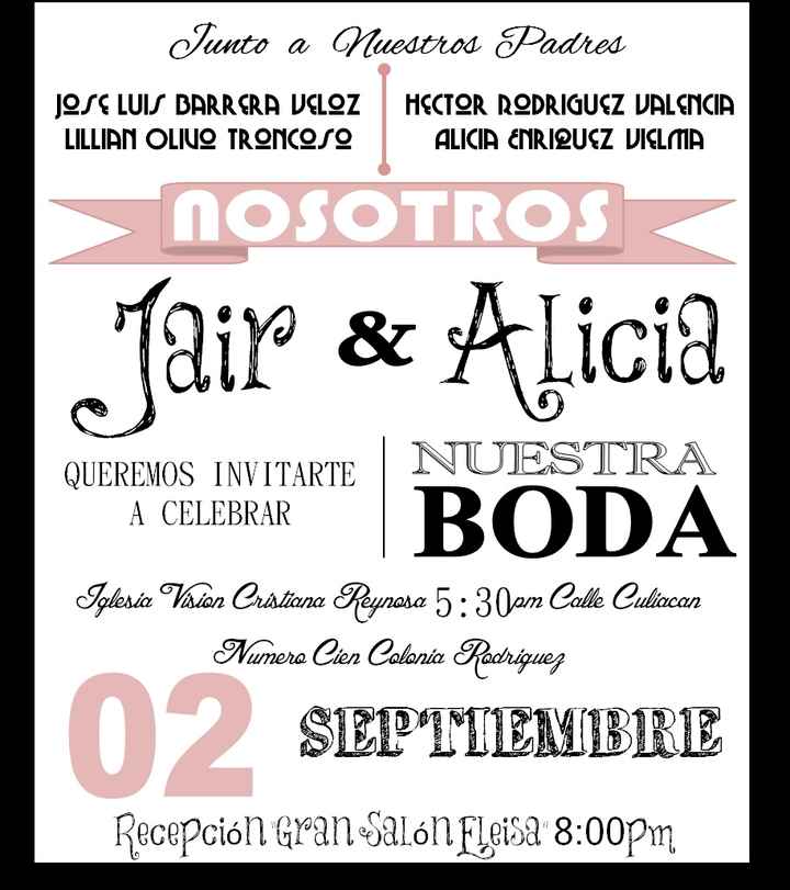 Invitacion Boda