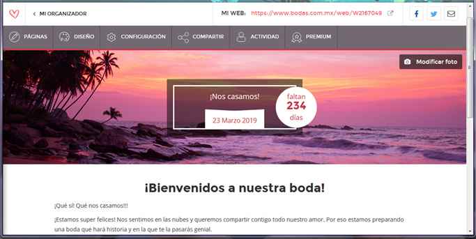 Faltan 234 días para mi boda