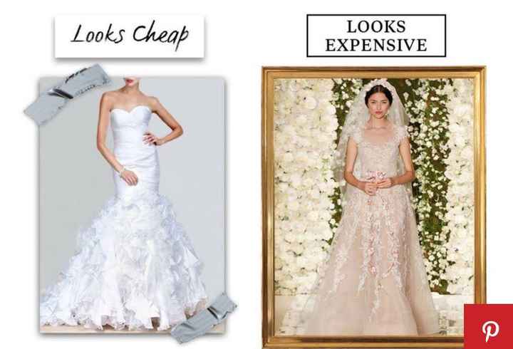 10 razones por las que tu vestido de novia puede verse "barato" - 1