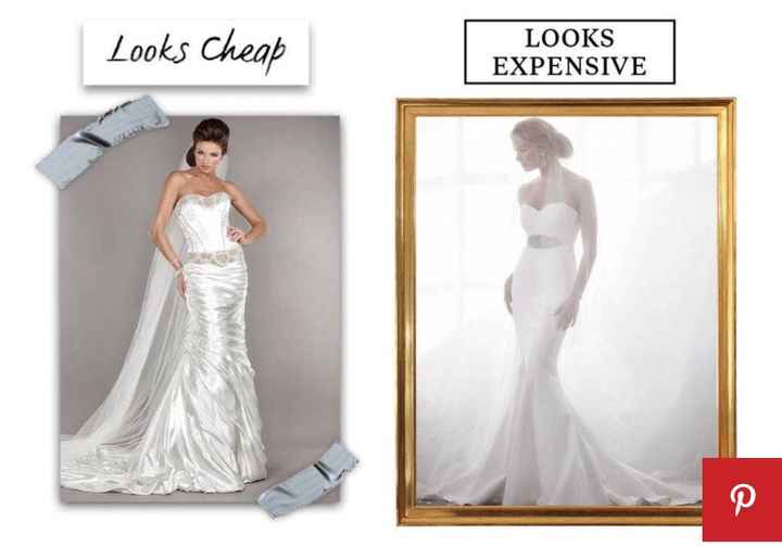 10 razones por las que tu vestido de novia puede verse "barato" - 3