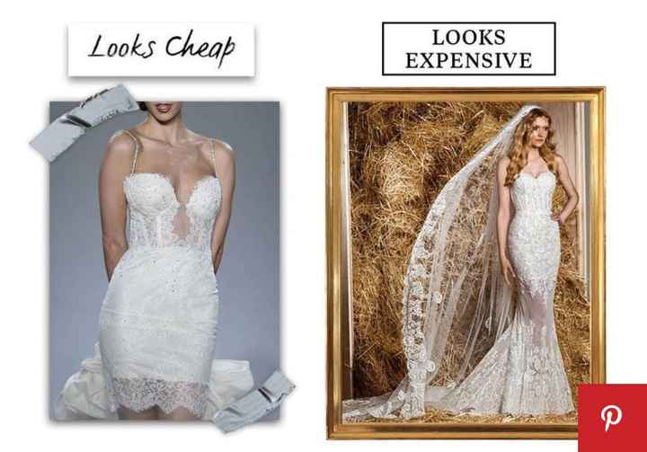 10 razones por las que tu vestido de novia puede verse "barato" - 4