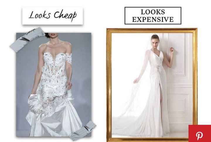 10 razones por las que tu vestido de novia puede verse "barato" - 6