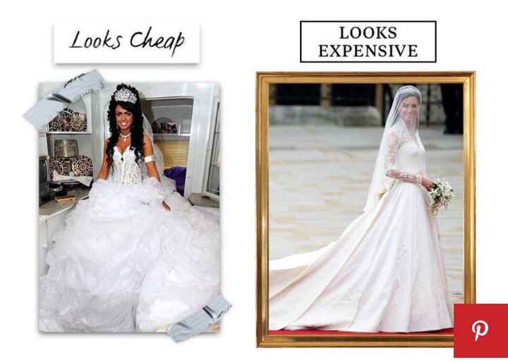 10 razones por las que tu vestido de novia puede verse "barato" - 10