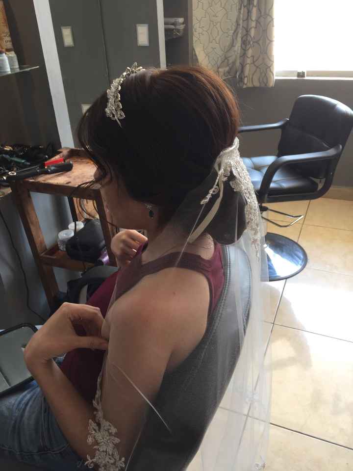  Mi prueba de maquillaje y peinado ❤️👰🏻😍💄 - 5