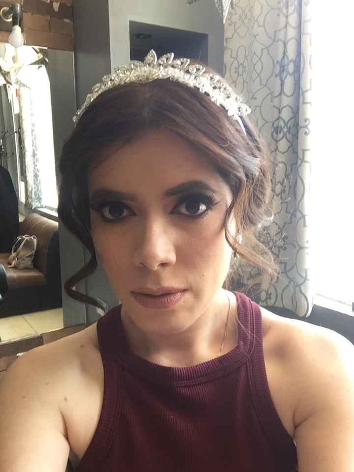  Maquillaje en la prueba vs maquillaje el dia de la boda - 1