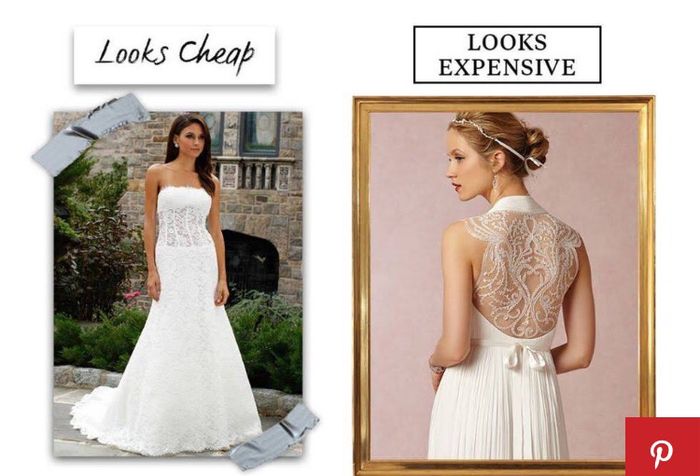 10 razones por las que tu vestido de novia puede verse "barato" - 2