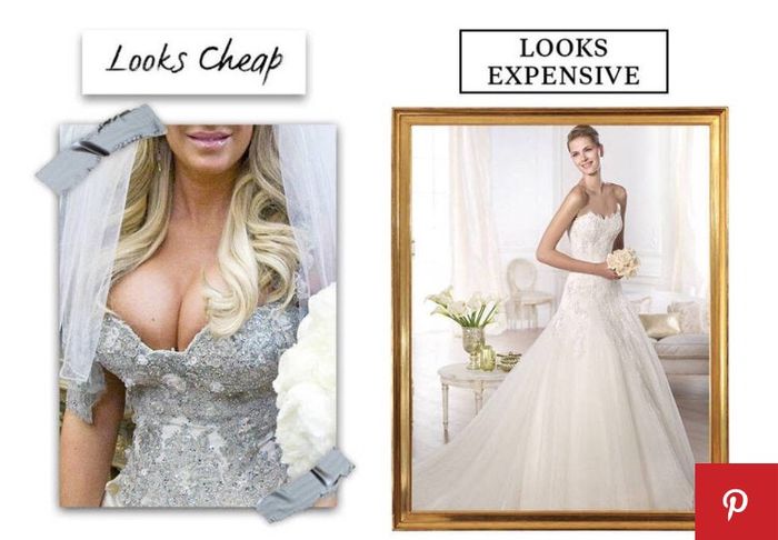 10 razones por las que tu vestido de novia puede verse "barato" - 5