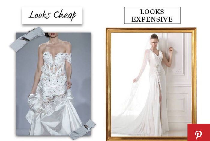 10 razones por las que tu vestido de novia puede verse "barato" - 6