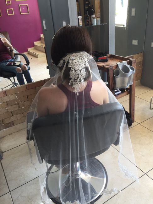  Mi prueba de maquillaje y peinado ❤️👰🏻😍💄 - 4