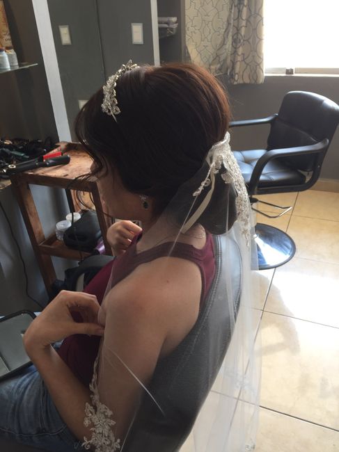  Mi prueba de maquillaje y peinado ❤️👰🏻😍💄 - 5