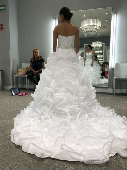 Mi fm me acompaño a la prueba de vestidos y me ayudo a lejirlo también - 5