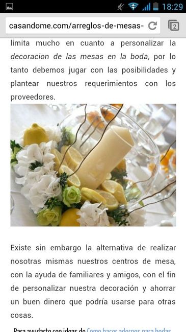 Ideas para centros de mesa - 2