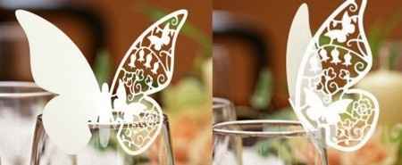 siluetas de mariposas