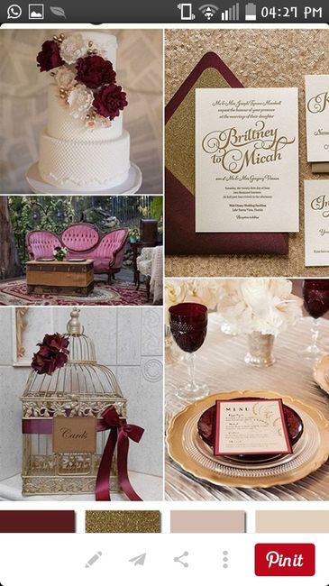 Combinaciones para una boda en dorado - 1