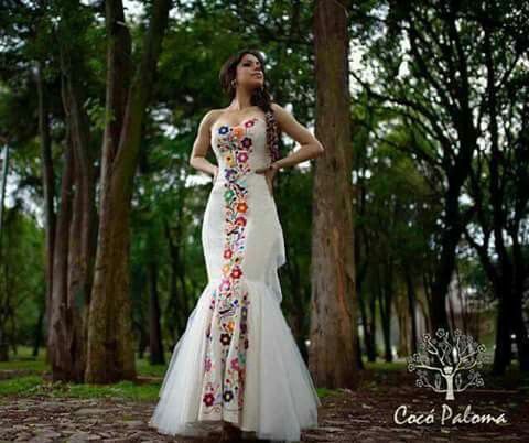 Vestidos bordados o pintados 17