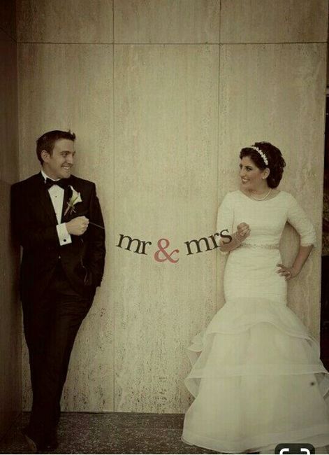 Ideas para agregar el Sr y Sra en su boda - 9