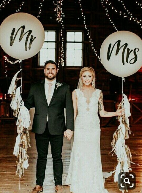 Ideas para agregar el Sr y Sra en su boda - 11