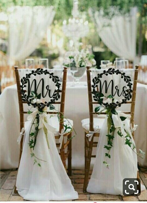 Ideas para agregar el Sr y Sra en su boda - 16