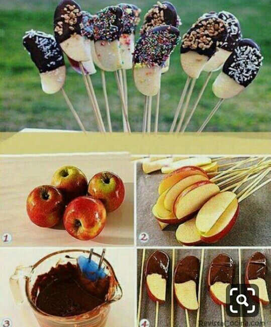 Fruta con chocolate 😋 - 3