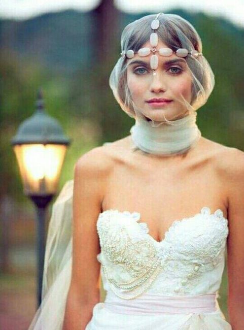 Velo de novia y tocado - 3