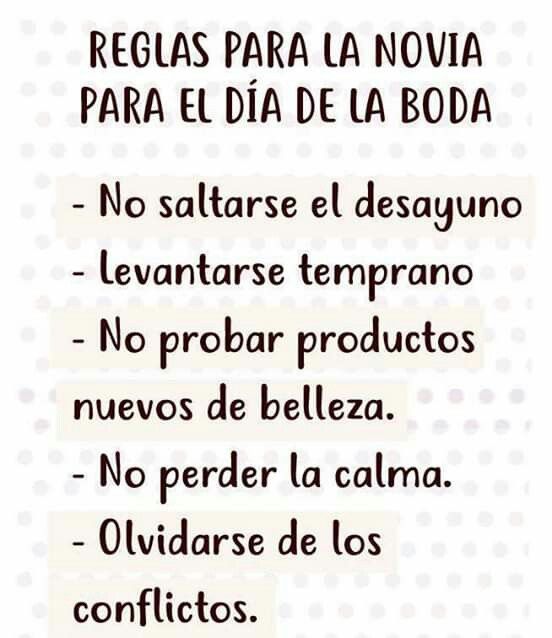 Cosas q debes saber para tu gran dia - 7