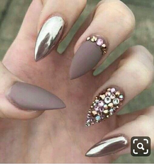 Uñas efecto espejo 2
