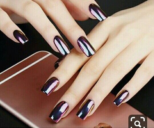 Uñas efecto espejo 3