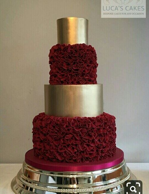 Pasteles oro con tinto - 2