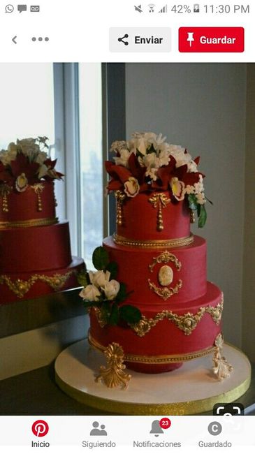 Pasteles oro con tinto - 3