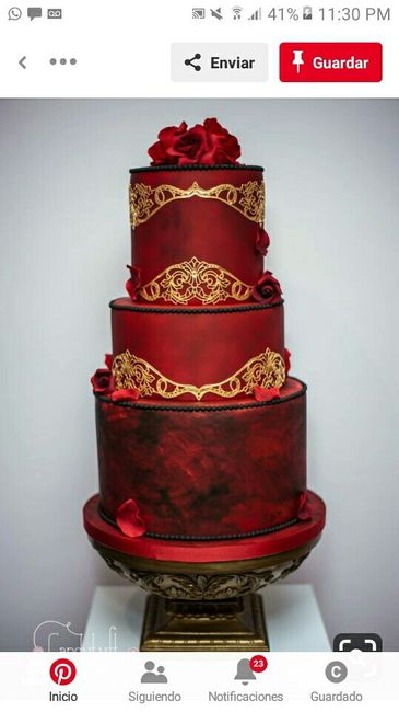 Pasteles oro con tinto - 9