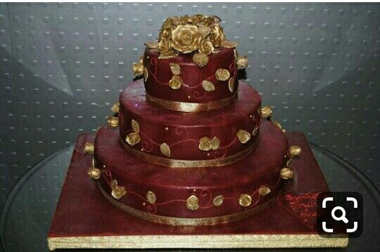 Pasteles oro con tinto - 12