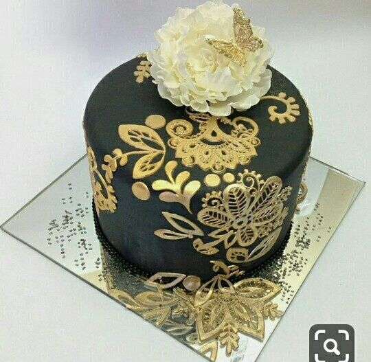 Pasteles oro con negro - 12