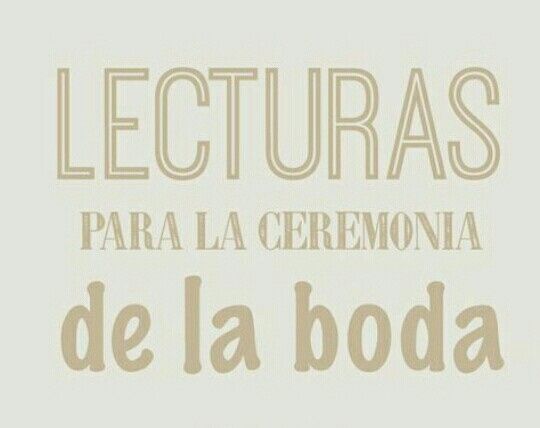 Que lecturas son perfectas para la ceremonia religiosa !!!! - 1