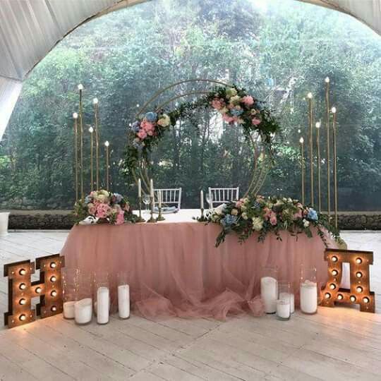 Ideas para decorar mesa de novios - 8