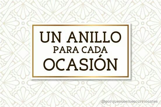 Anillos para cada ocasión - 1