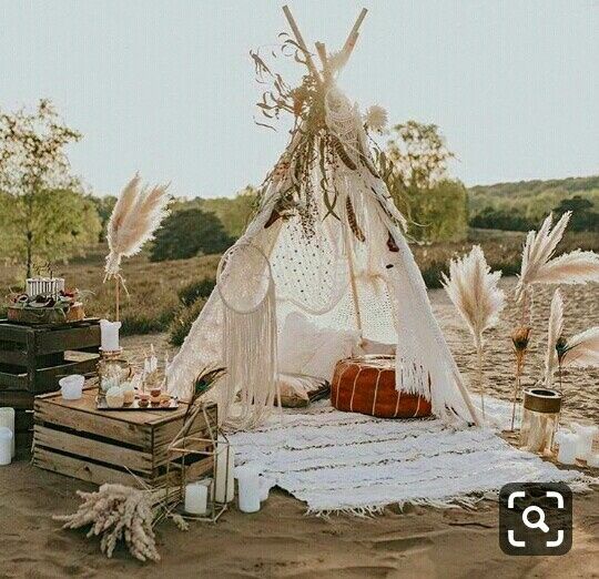 Tipi para boda boho - 2
