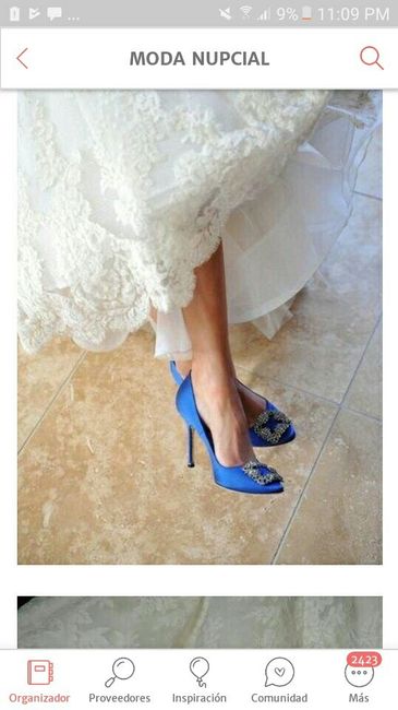 Zapatos de novia en azul 💙 - 2