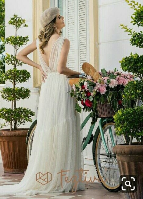 Fotos vestidos de novios en bici - 7