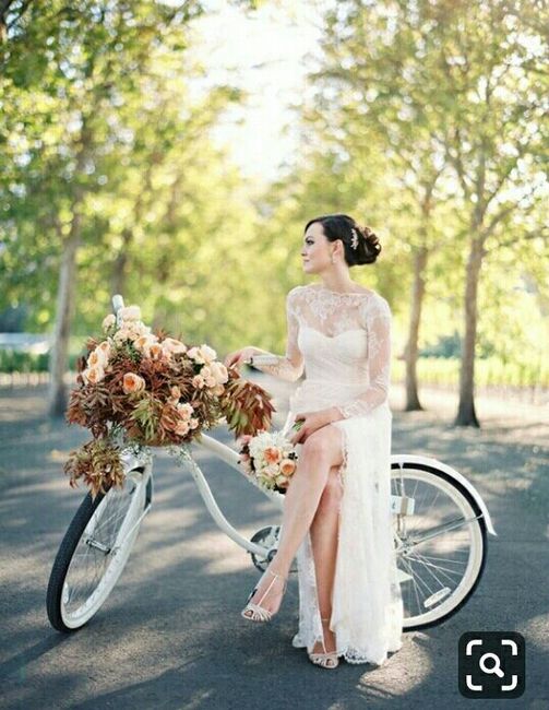 Fotos vestidos de novios en bici - 14