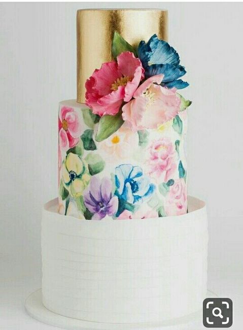 Pasteles con flores - 1