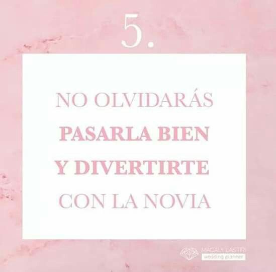 Mandamientos de dama de honor - 6