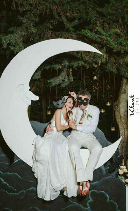 Bajo la luna y las estrellas. Decoración para bodas. - 2