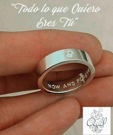 Frases cortas para grabar en anillos best sale
