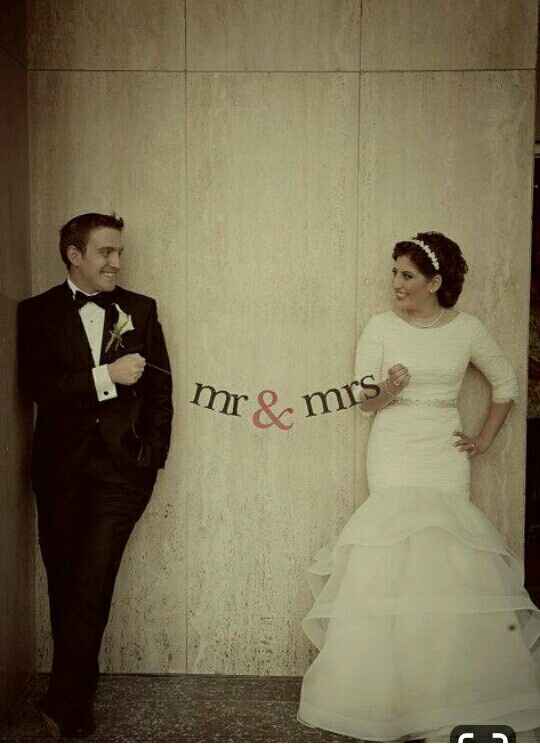 Ideas para agregar el Sr y Sra en su boda - 9