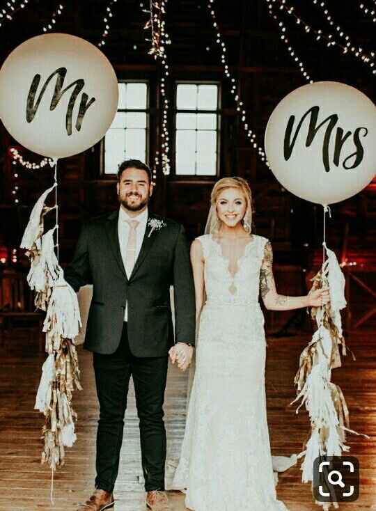 Ideas para agregar el Sr y Sra en su boda - 11