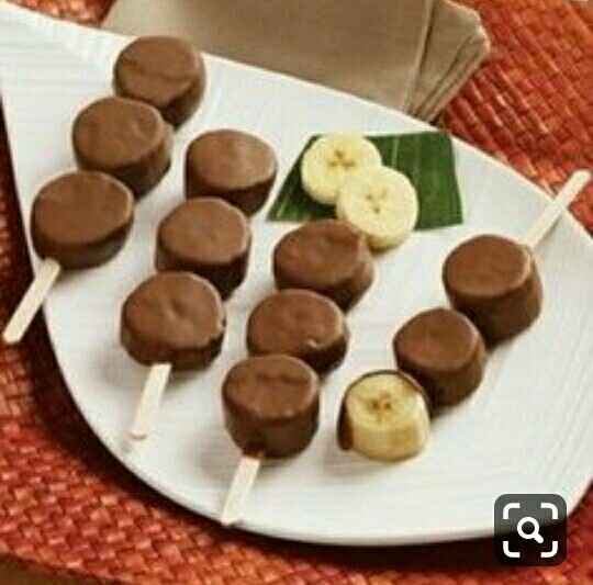 Fruta con chocolate 😋 - 1