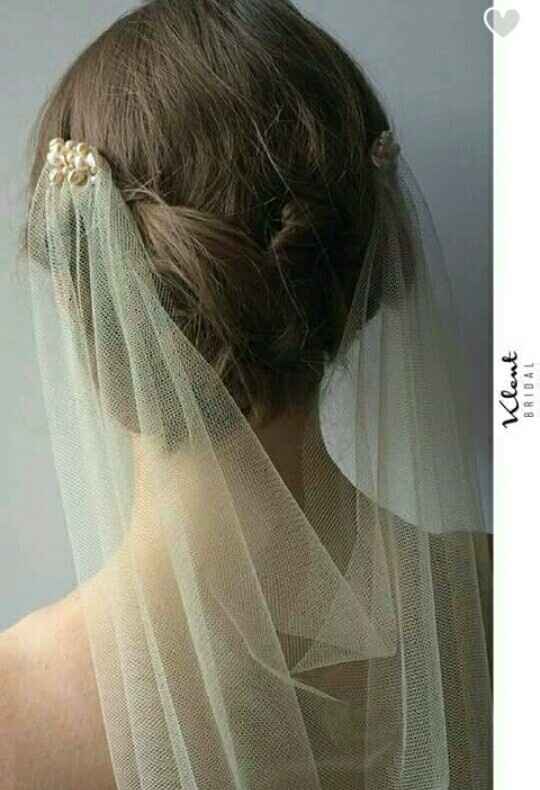 Velo de novia y tocado - 1