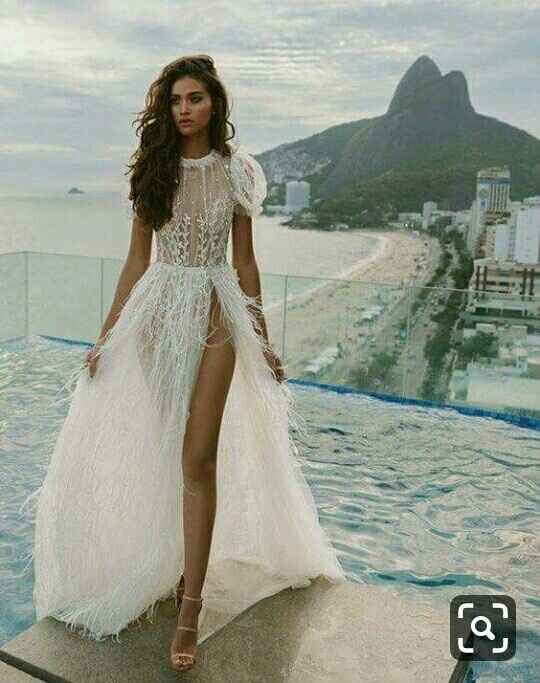 Vestido de novia con flequillos - 2